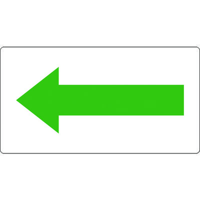 トラスコ中山 TRUSCO 配管用ステッカー 方向表示 緑 大 5枚入 TPS-H2.5G-L 1組(5枚) 445-8133（直送品）