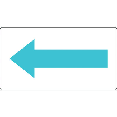 トラスコ中山 TRUSCO 配管用ステッカー 方向表示 水色 大 5枚入 TPS-H5B-L 1組(5枚) 445-8176（直送品）