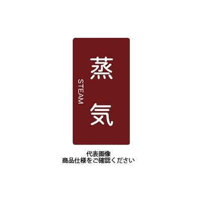 トラスコ中山 TRUSCO 配管用ステッカー 蒸気 縦 小 5枚入 TPS-STT-S 1組(5枚) 445-7676（直送品）