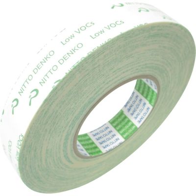 日東電工 日東 低VOC再はく離可能両面テープ No.5000E 40mm×20m ホワイト 5000E-40 1巻 436-2071（直送品）