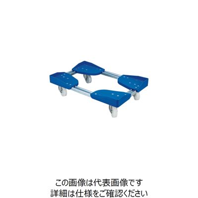 ルート工業 ルート コンテナ台車 ルートボーイ202PP型(樹脂仕様) 最大410×710 202PP-04 1台 431-5511（直送品）