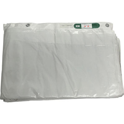 ユタカメイク 白防炎シート普及型 5.4m×7.2m B-246 1枚 444-6585（直送品）