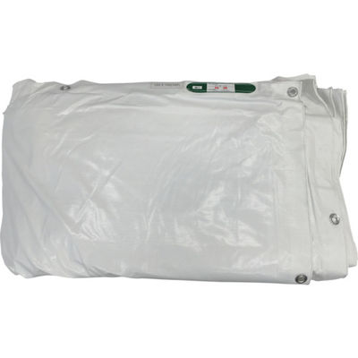 ユタカメイク 白防炎シート普及型 10.0m×10.0m B-247 1枚 444-6593（直送品）