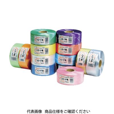 積水成型工業 積水 PEカラー平テープ タフロープ レコード巻 Rー550 500m 金 R550G 1巻 446-1720（直送品）