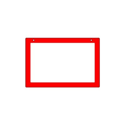 ユニット 吊り下げ式表示板 レッド枠 807-32 1枚（直送品