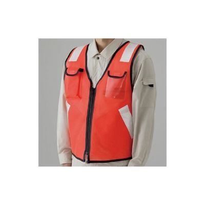 多機能ベスト 蛍光オレンジ (379-361) - 安全用品・工事看板通販