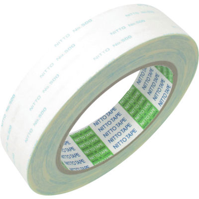 日東電工 日東 一般用両面テープ N0.500 40mm×20m ホワイト 500-40 1巻 401-0931（直送品）