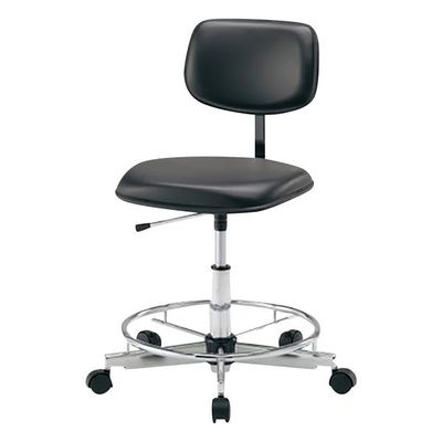 アズワン カラフルスタンダードチェア ブラック リング付き LSN-BKR 1脚 2-665-01（直送品）