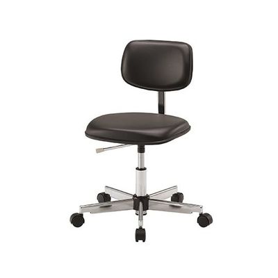 アズワン クリーンカラフルスタンダードチェア(クラス100対応) 足掛リング無し ブラック LSC-BK 1脚 2-666-01（直送品）