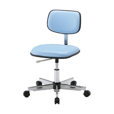 アズワン クリーンカラフルスタンダードチェア(クラス100対応) 足掛リング無し ブルー LSC-B 1脚 2-666-03（直送品）