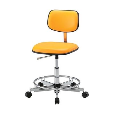 アズワン クリーンカラフルスタンダードチェア(クラス100対応) 足掛リング有り オレンジ LSC-OR 1脚 2-670-04（直送品）