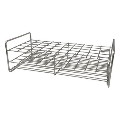 サンポー ステンレス試験管立 配列:5×10 サイズ:□23mm 21ー50L 1台 2-9502-45（直送品）