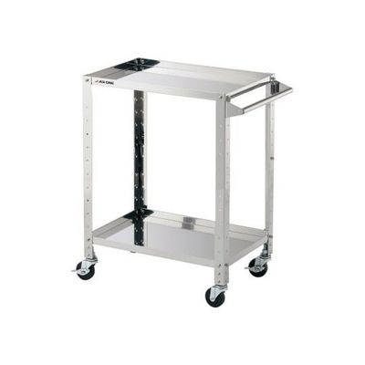 アズワン ステンレスヘビーワゴン 枠付き 2段 3-1557-01 1台（直送品）