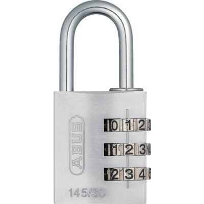 日本ロックサービス ABUS ナンバー可変式南京錠 145ー30 シルバー 145-30-SI 1個 445-1350（直送品）