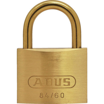 日本ロックサービス ABUS 真鍮南京錠 84MBー60 同番 84MB-60-KA 1個 445-1724（直送品）