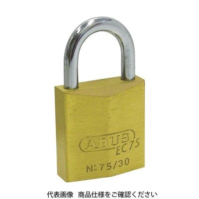 日本ロックサービス ABUS 真鍮南京錠 EC75ー30 ディンプルシリンダー 同番 KA 1個 445-1759（直送品）