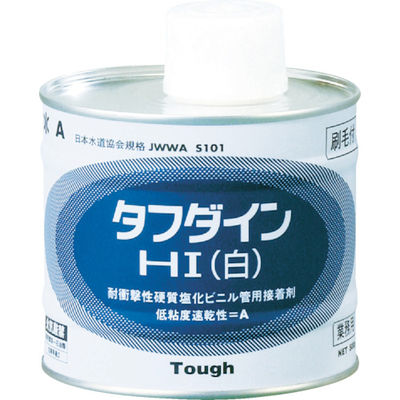 クボタ クボタケミックス 塩ビ用接着剤 タフダインHI白 1KG WHITE1KG 1缶(1000g) 446-6501（直送品）