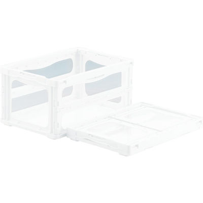 三甲 サンコー 折りたたみコンテナー 559160 マドコンライトOー40Bホワイト SKMLO-O-40B-WH 1個 469-9041（直送品）