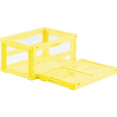 三甲 サンコー 折りたたみコンテナー 559160 マドコンライトOー40Bイエロー SKMLO-O-40B-YE 1個 469-9050（直送品）