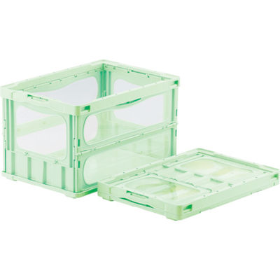 三甲 サンコー 折りたたみコンテナー 559120 マドコンライトOー50Bグリーン SKMLO-O-50B-GR 1個 469-9076（直送品）