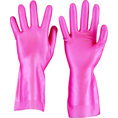 トラスコ中山 TRUSCO 天然ゴム手袋 中厚手タイプ ピンク Mサイズ DPM-5494-P-M 1双 470-2662（直送品）