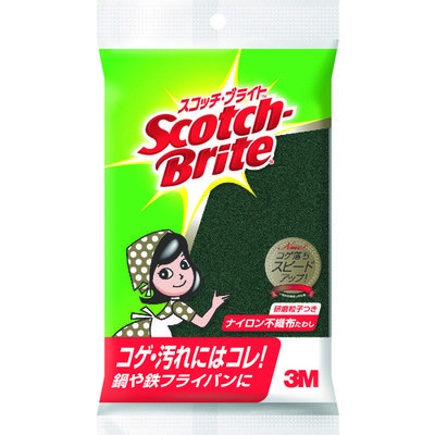 スリーエム ジャパン 3M スコッチ・ブライト 不織布たわしS グリーン A-11S 1個 470-8351（直送品）