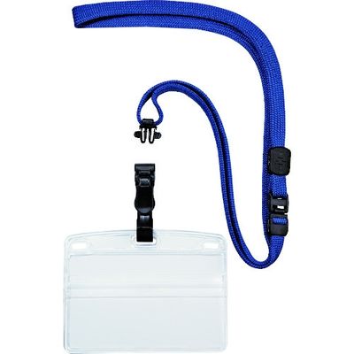 オープン工業 OP 吊り下げ名札 脱着式 名刺サイズ 10枚 青 NL-5-BU 1袋(10枚) 472-3104（直送品）