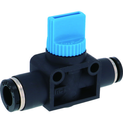 日本ピスコ PISCO ハンドバルブ ユニオンストレート2方弁チューブ8出力6 HV8-6-2 1個 474-2699（直送品）