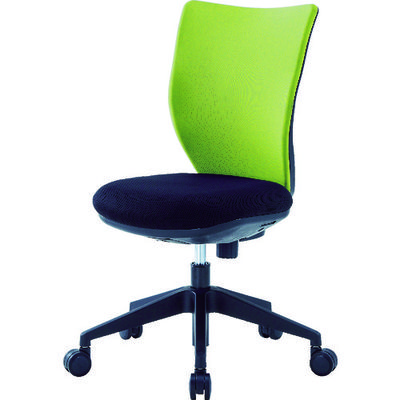 アイリスチトセ IRIS 回転椅子3DA ライムグリーン 肘なし 3DA-45M0-LGN 1脚 474-3890（直送品）