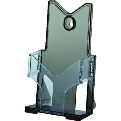 光 カタログスタンド A6タテ/A4三ツ折り ブラウンスモーク CSA6-2 1個 474-4373（直送品）