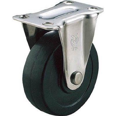 トラスコ中山 TRUSCO キャスター TYSシリーズ 固定 ゴム車50mm TYSK-50 1個 474-8280（直送品）