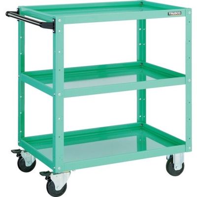 トラスコ中山 TRUSCO ツールワゴン イーグルワゴン 600X400XH880 3段 ヤンググリーン EGW-963-YG 1台（直送品）