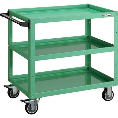 TRUSCO ツールワゴン イーグルワゴン 750X500XH740 ウレタン車輪 ヤンググリーン EGW-773U-YG 1台（直送品）