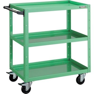 TRUSCO ツールワゴン バーディワゴン 750X500XH880 ウレタン車輪 ヤンググリーン BDW-973U-YG 1台（直送品）