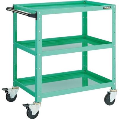 トラスコ中山 TRUSCO ツールワゴン バーディワゴン 600X400XH880 3段 ヤンググリーン BDW-963-YG 1台（直送品）