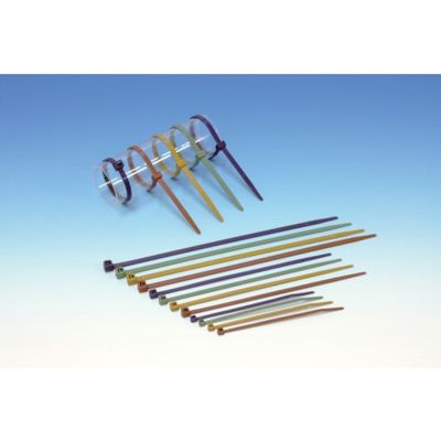 ヘラマンタイトン インシュロックタイ メタルコンテントタイ(100本入)ミントグリーン幅4.8mm MCTS300-MG 1袋(100本)（直送品）