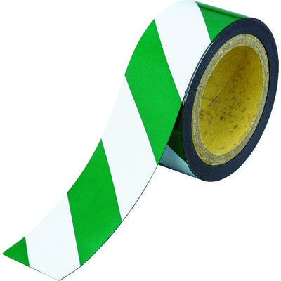 トラスコ中山 TRUSCO マグネット反射シート 緑・白 50mmX10m TMGH-510GW 1枚 477-9517（直送品）