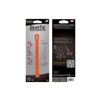 Nite Ize NiteIze ギアータイ 2個入 12インチ オレンジ NI01973 1パック(2個) 479-8937（直送品）