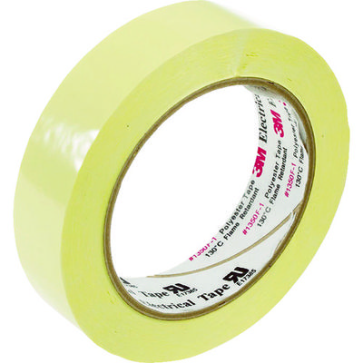 東研化工 3M ポリエステル電気絶縁テープ 1350黄色 25mmX66m 1350FY-1 25 1巻 479-9330（直送品）