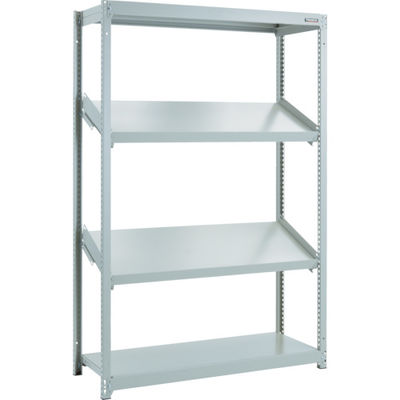 トラスコ中山 TRUSCO スチールラック M1.5型棚 1200X450XH1800 4段 傾斜2段 M1.5-6444K2 1台(1個)（直送品）