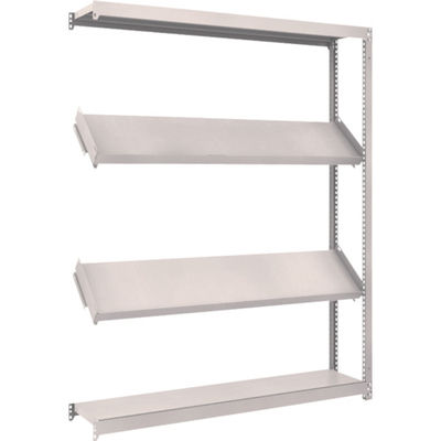 TRUSCO スチールラック M1.5型棚 1500X300XH1800 4段 傾斜2段 連結 M1.5-6534K2B 1台(1個)（直送品）