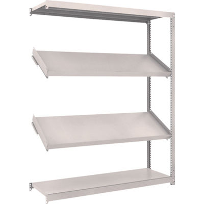 TRUSCO スチールラック M1.5型棚 1500X450XH1800 4段 傾斜2段 連結 M1.5-6544K2B 1台(1個)（直送品）