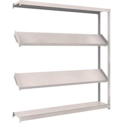 TRUSCO スチールラック M1.5型棚 1800X300XH1800 4段 傾斜2段 連結 M1.5-6634K2B 1台(1個)（直送品）