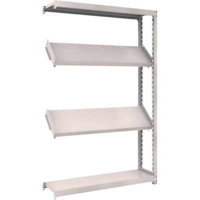 トラスコ中山 TRUSCO スチールラック M2型棚 1200X300XH1800 4段 傾斜2段 連結 M2-6434K2B 1台(1個)（直送品）