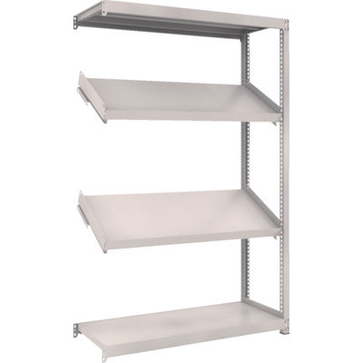 トラスコ中山 TRUSCO スチールラック M2型棚 1200X450XH1800 4段 傾斜2段 連結 M2-6444K2B 1台(1個)（直送品）