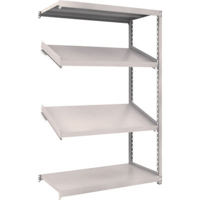 トラスコ中山 TRUSCO スチールラック M2型棚 1200X600XH1800 4段 傾斜2段 連結 M2-6464K2B 1台(1個)（直送品）