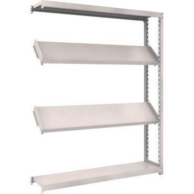 トラスコ中山 TRUSCO スチールラック M2型棚 1500X300XH1800 4段 傾斜2段 連結 M2-6534K2B 1台(1個)（直送品）