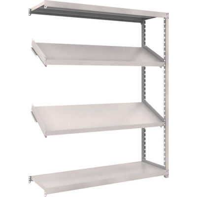 トラスコ中山 TRUSCO スチールラック M2型棚 1500X450XH1800 4段 傾斜2段 連結 M2-6544K2B 1台(1個)（直送品）