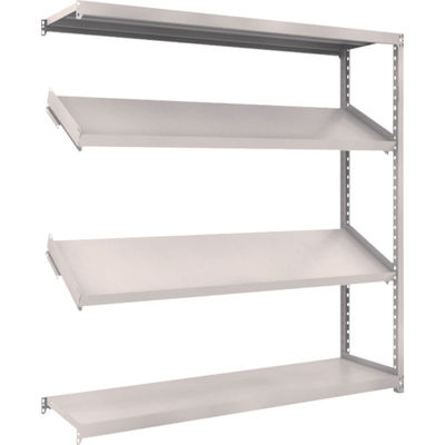 トラスコ中山 TRUSCO スチールラック M2型棚 1800X450XH1800 4段 傾斜2段 連結 M2-6644K2B 1台(1個)（直送品）