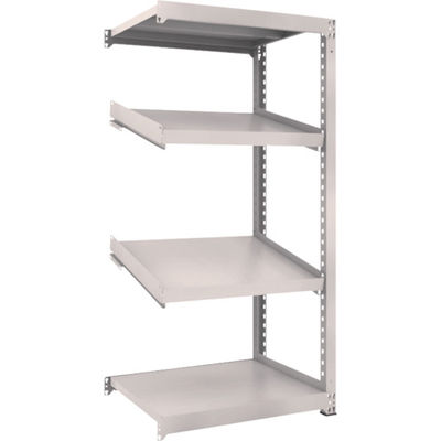 TRUSCO スチールラック M3型中量棚 900X721XH1800 4段 傾斜2段 連結 M3-6374K2B 1台(1個)（直送品）